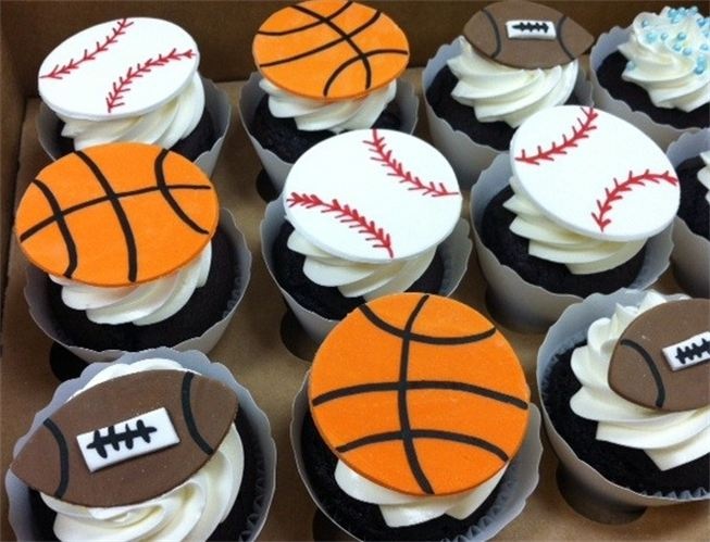 Sports Fondant Cupcake Toppers Sports Fondant Cupcake Toppers