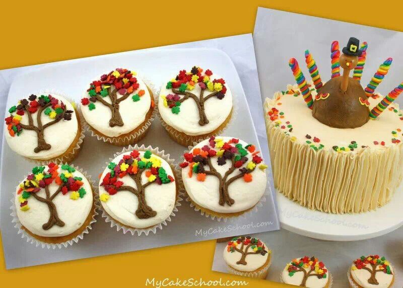 11 Thanksgiving Tree Cupcakes Photo - Thanksgiving Fall Cupcake Ideas ...