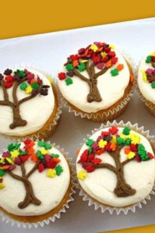 11 Photos of Thanksgiving Tree Cupcakes 11 Photos of Thanksgiving Tree Cupcakes