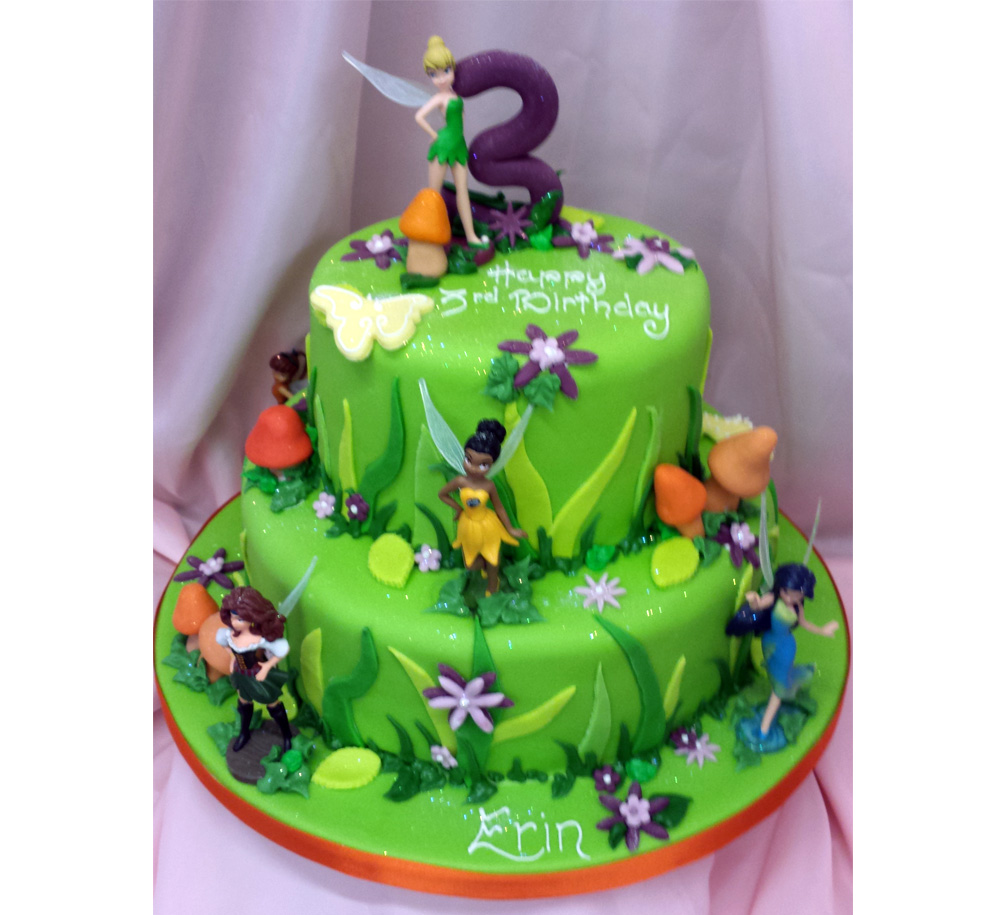 Tinkerbell Themed Cake Tinkerbell Themed Cake