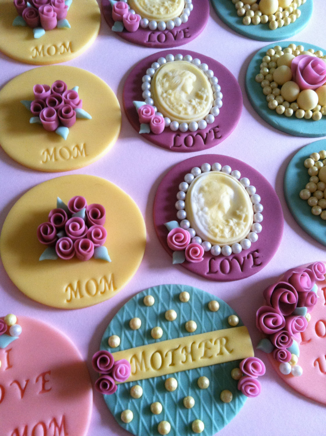 Vintage Cupcake Toppers