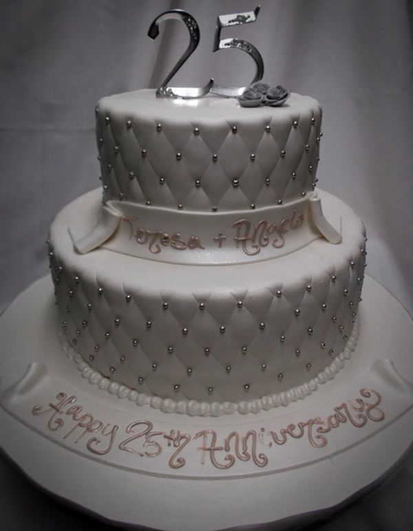 10 Photos of Unique 25th Wedding Anniversary Cakes 10 Photos of Unique 25th Wedding Anniversary Cakes
