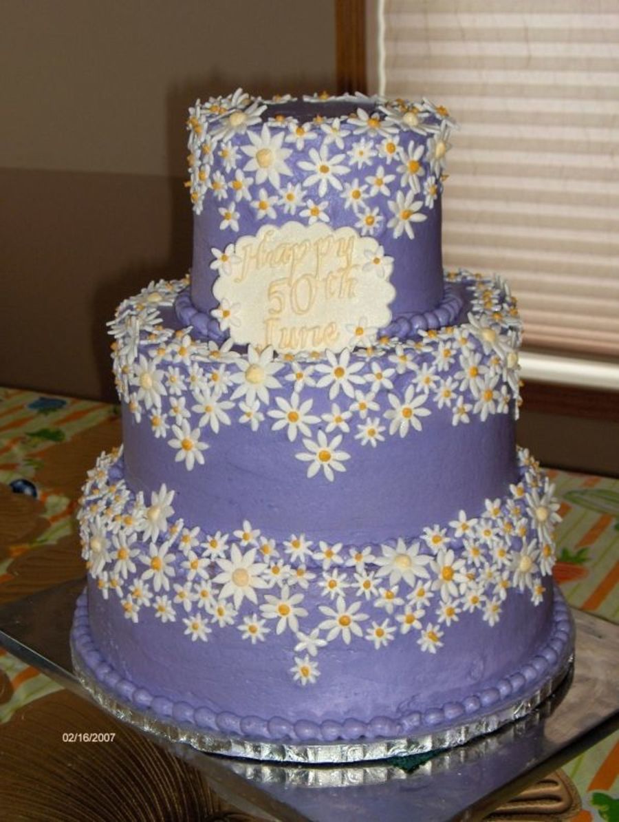 3 Tier 50th Birthday Cake 3 Tier 50th Birthday Cake