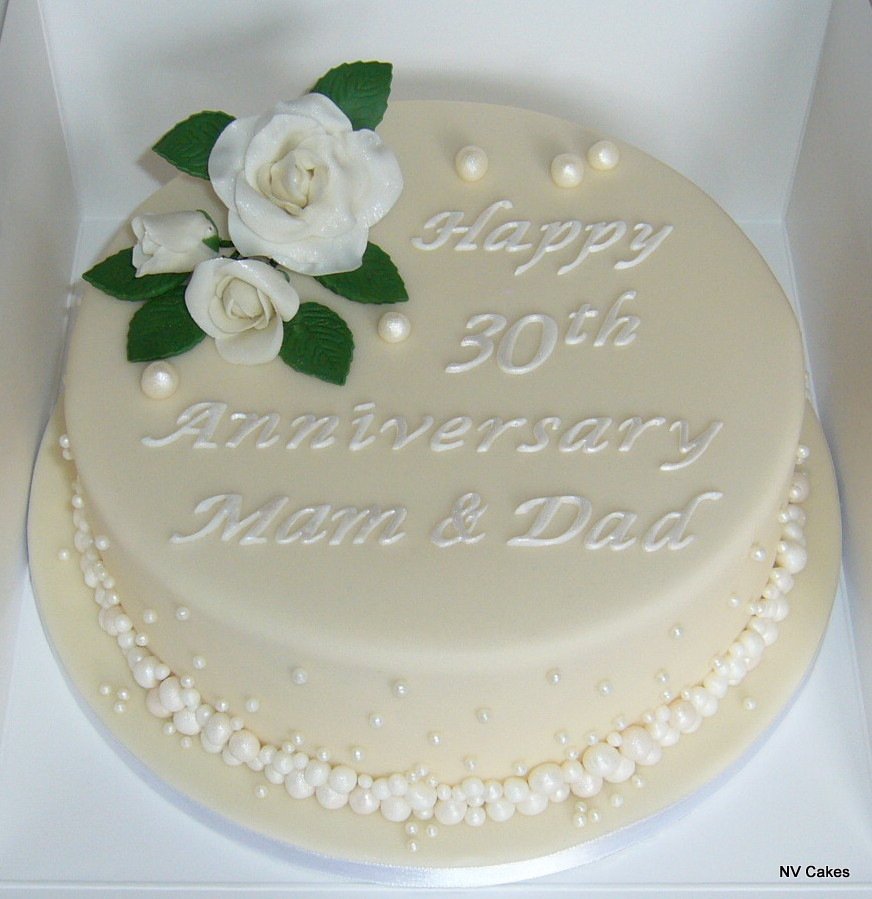 30th Wedding Anniversary Cake 30th Wedding Anniversary Cake