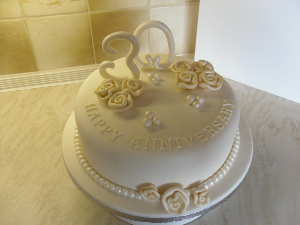 30th Wedding Anniversary Cake 30th Wedding Anniversary Cake