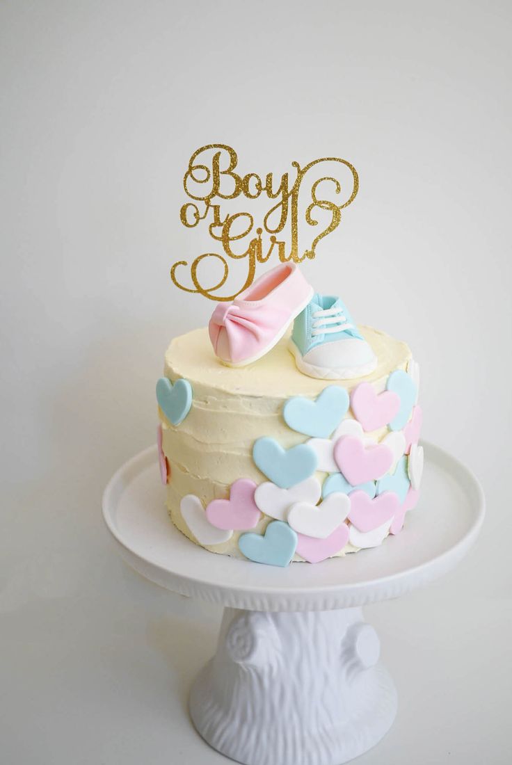 Baby Gender Reveal Cake Baby Gender Reveal Cake