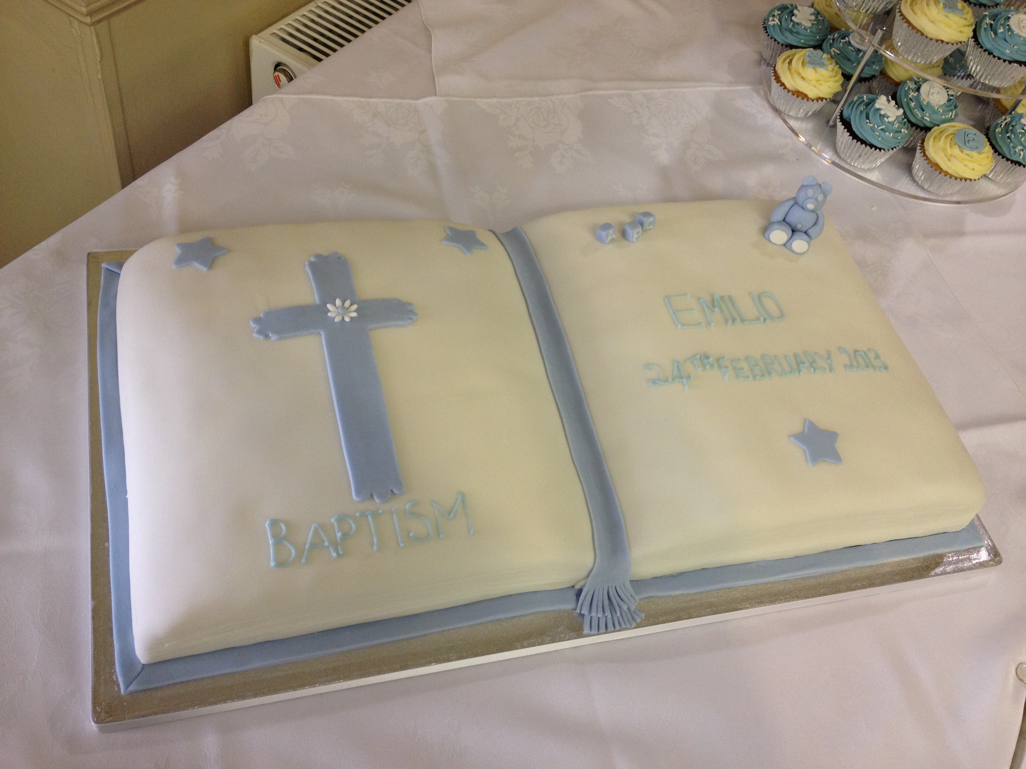 Baptism Book Cake Baptism Book Cake