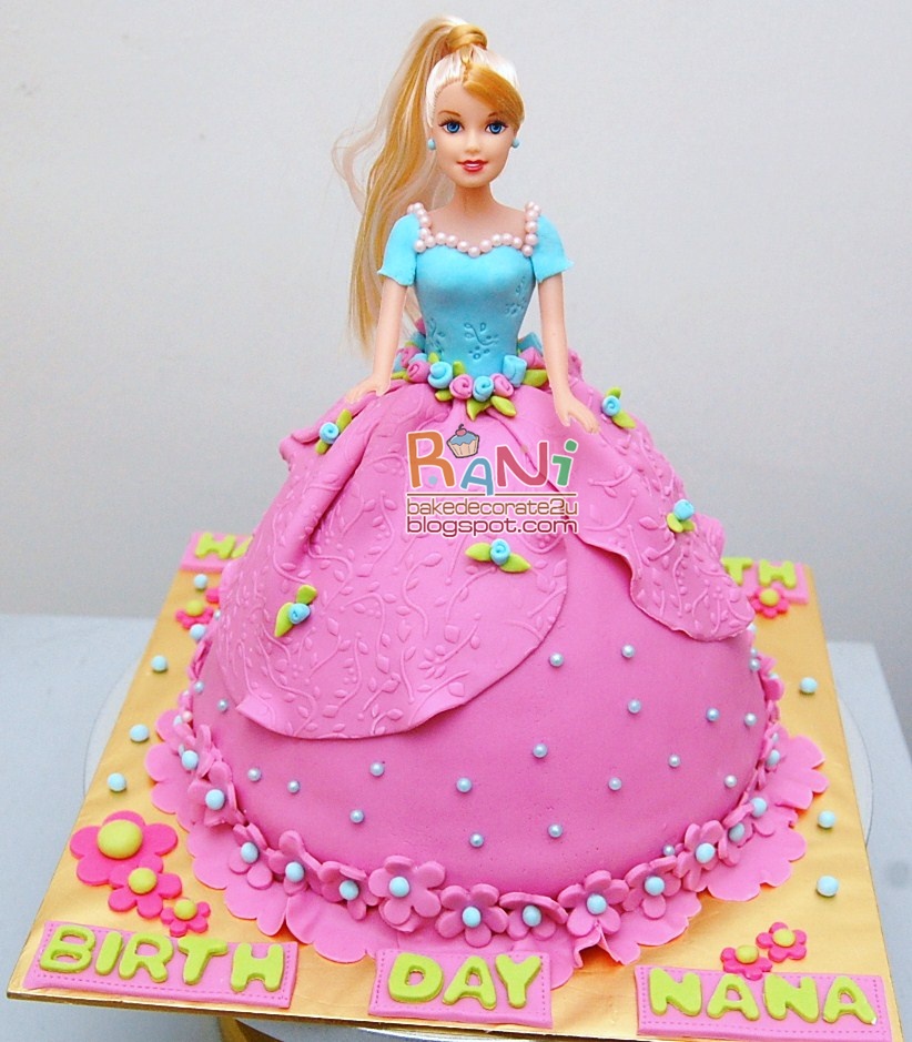 Barbie Doll Cake Fondant
