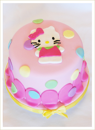 Blue and Pink Hello Kitty Birthday Cakes Blue and Pink Hello Kitty Birthday Cakes