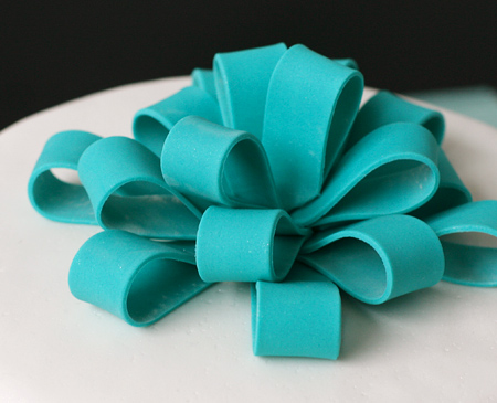 Buttercream Cake with Fondant Ribbon Buttercream Cake with Fondant Ribbon