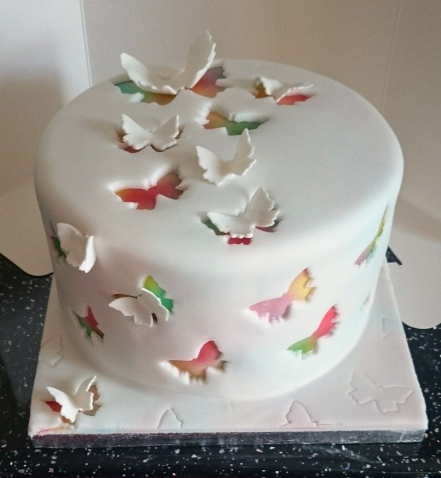 Butterfly Fondant Cake Butterfly Fondant Cake