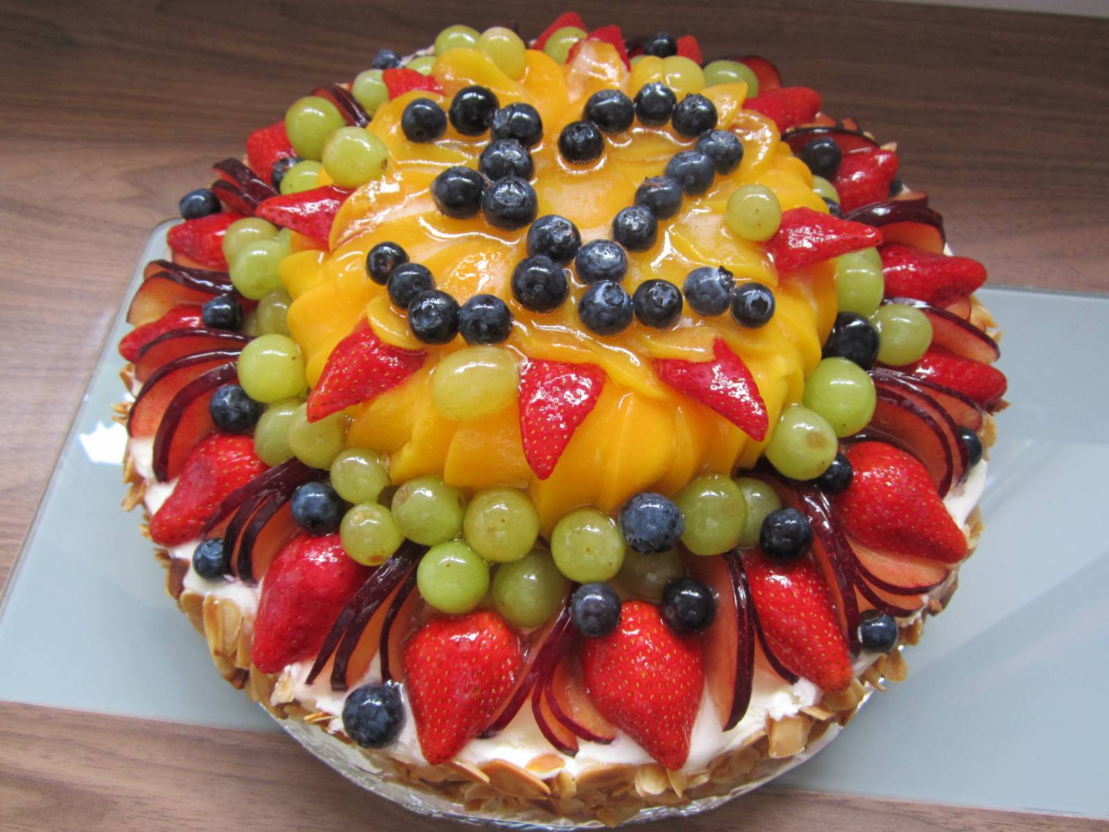 Cake Decoration with Fruits