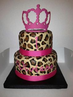 Cheetah Print Birthday Cake Cheetah Print Birthday Cake