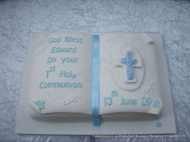 Communion Open Book Cake Communion Open Book Cake