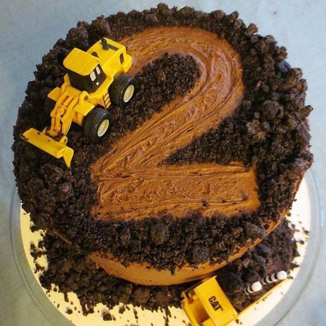 Construction Birthday Cake Idea Construction Birthday Cake Idea