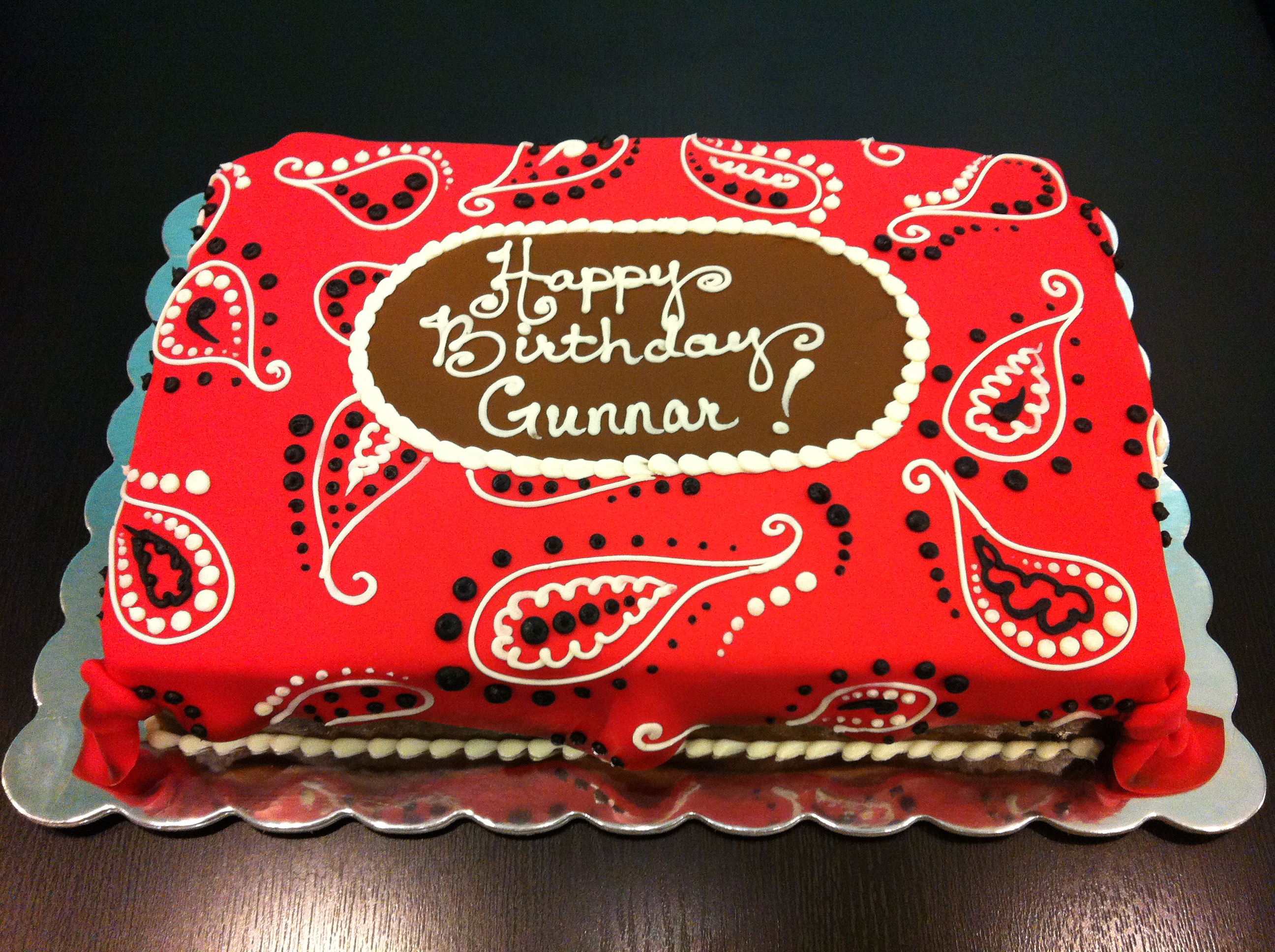 Cowboy Bandana Cake Cowboy Bandana Cake