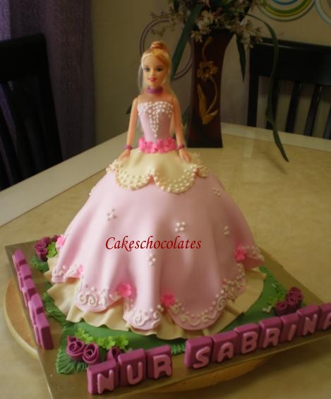 Doll Cake with Fondant Doll Cake with Fondant