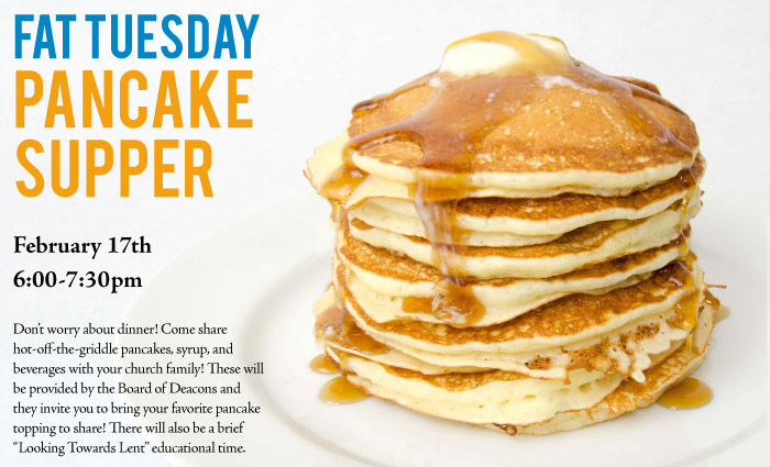 Fat Tuesday Pancake Supper Fat Tuesday Pancake Supper