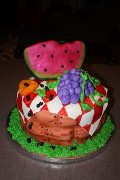 Fruit Basket Cake Fruit Basket Cake