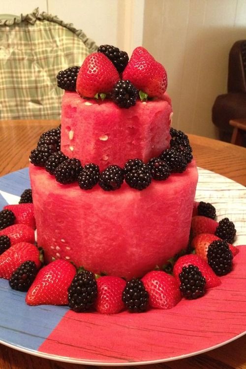 Fruit Birthday Cake Fruit Birthday Cake