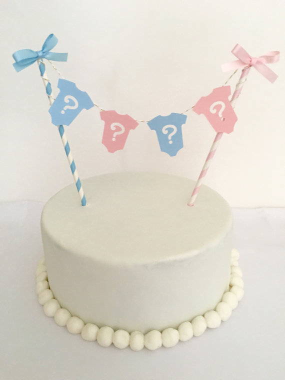 Gender Reveal Cake Topper Gender Reveal Cake Topper