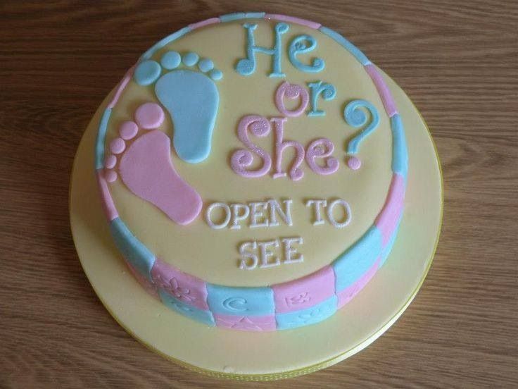 Gender Reveal Cake Gender Reveal Cake