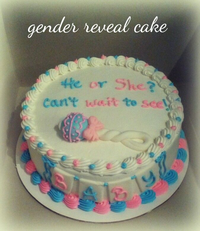 Gender Reveal Cake Gender Reveal Cake