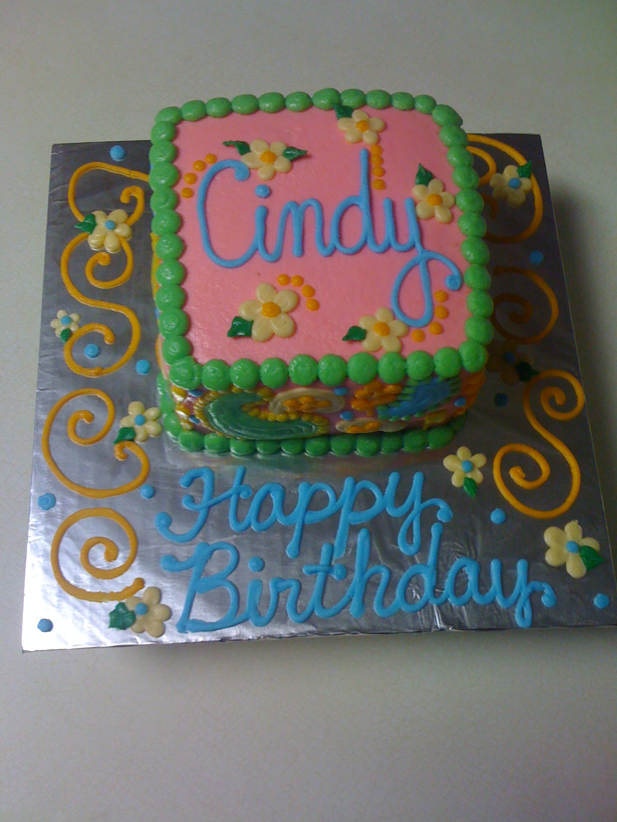 Happy Birthday Cindy Cake.