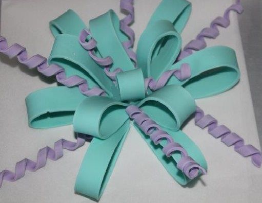 How to Make a Fondant Bow with Ribbon How to Make a Fondant Bow with Ribbon