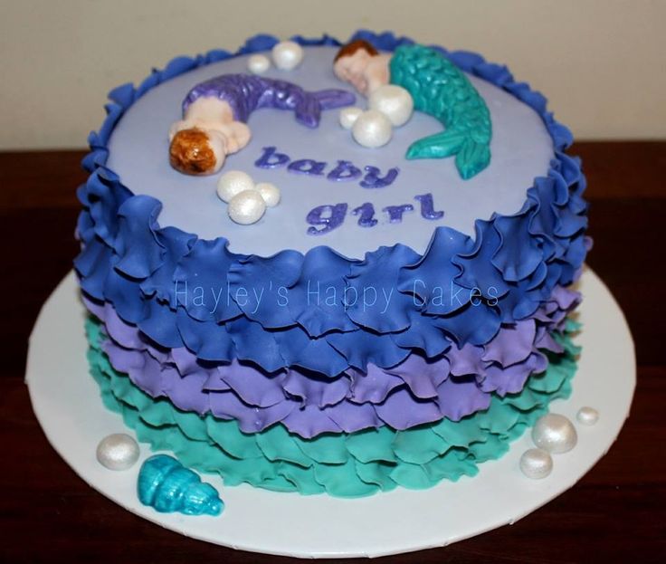 Mermaid Baby Shower Cake