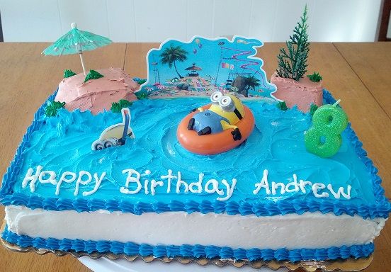 Minion Birthday Cake Beach