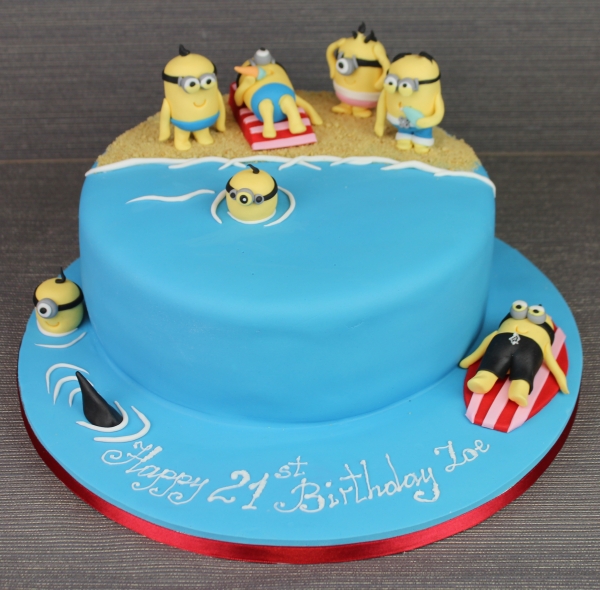Minion Birthday Cake Beach