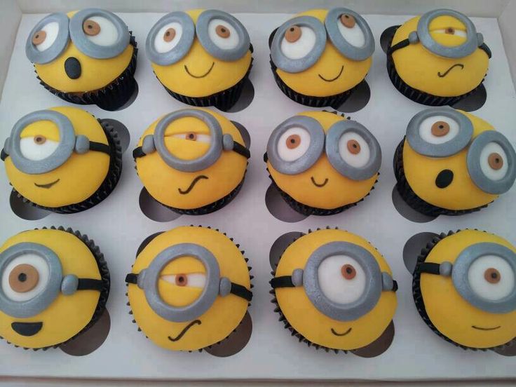 13 Minions Cupcakes Decorations Photo Minion Cupcake Toppers