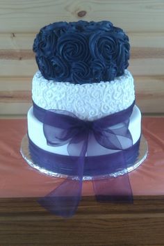 Navy Blue Bridal Shower Cakes Navy Blue Bridal Shower Cakes