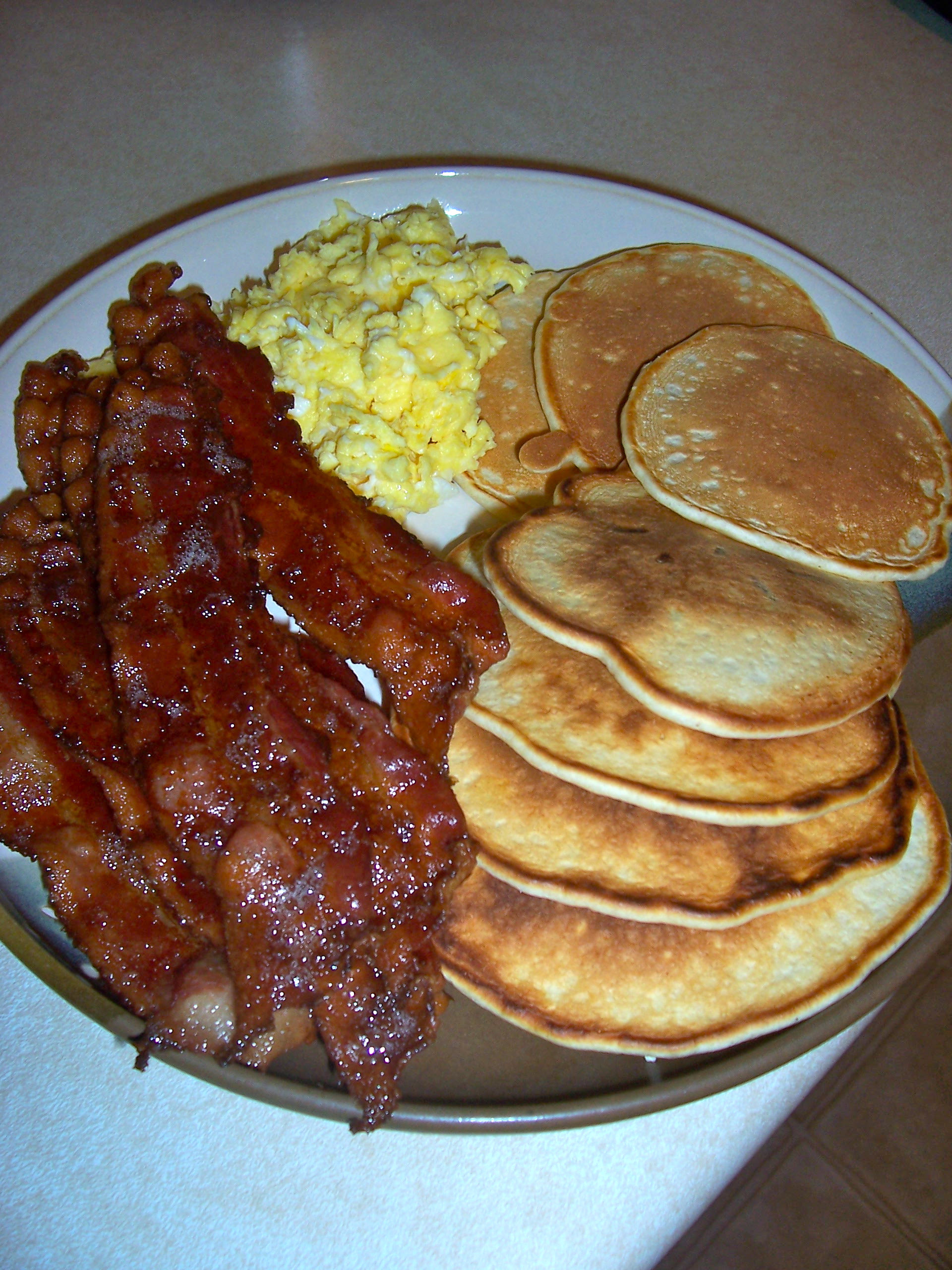 Pancakes with Bacon and Egg Pancakes with Bacon and Egg