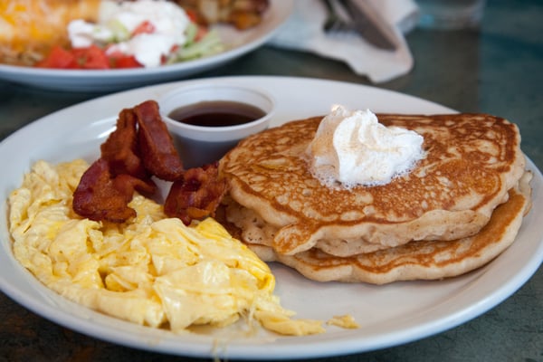 Pancakes with Bacon and Egg Pancakes with Bacon and Egg