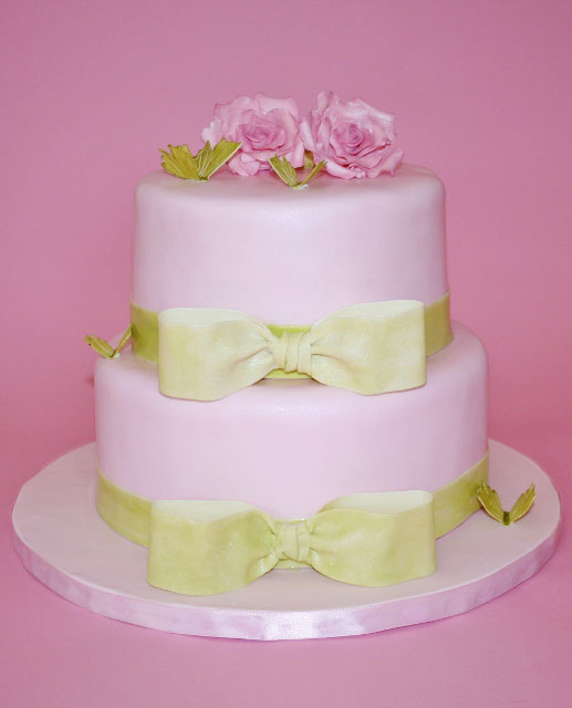 Pink and Green Bridal Shower Cake Pink and Green Bridal Shower Cake