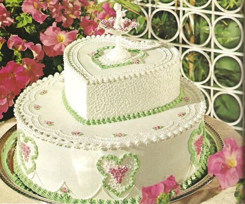 Pink and Green Wedding Cake Pink and Green Wedding Cake