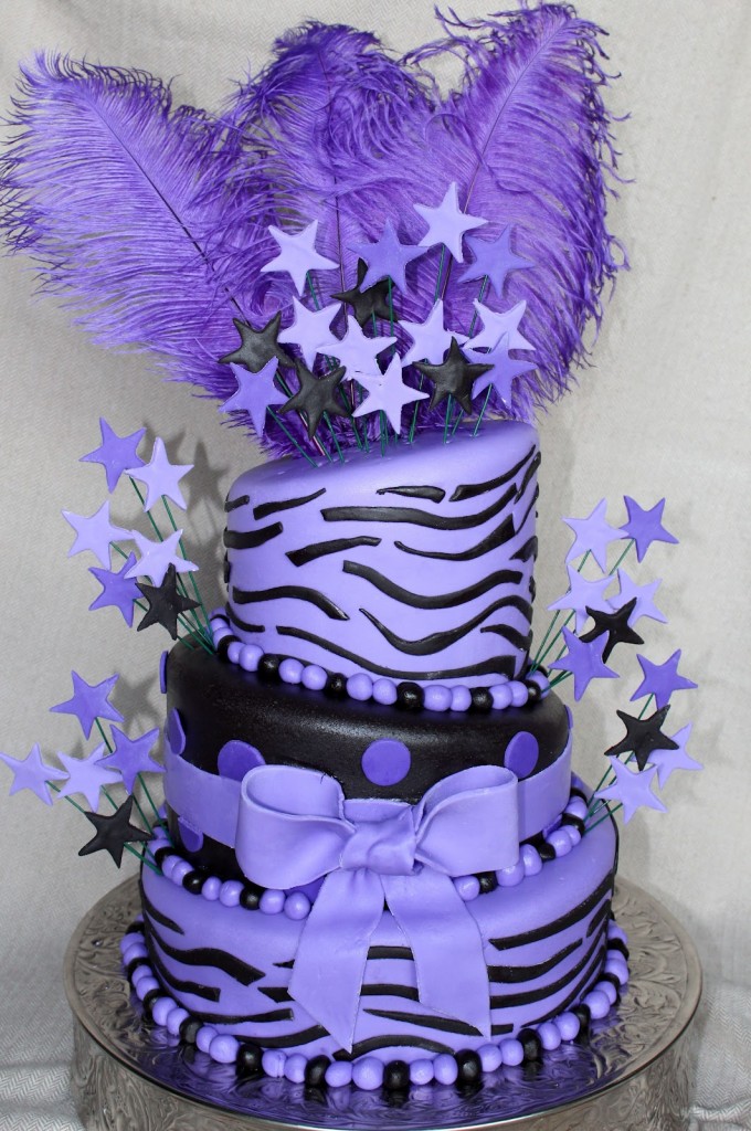 11 Photos of Easy Purple Zebra Print Cakes