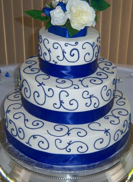 10 Photos of Royal Blue Bridal Shower Cakes 10 Photos of Royal Blue Bridal Shower Cakes