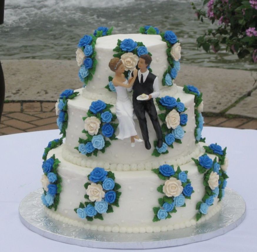 Royal Blue Wedding Cake Royal Blue Wedding Cake