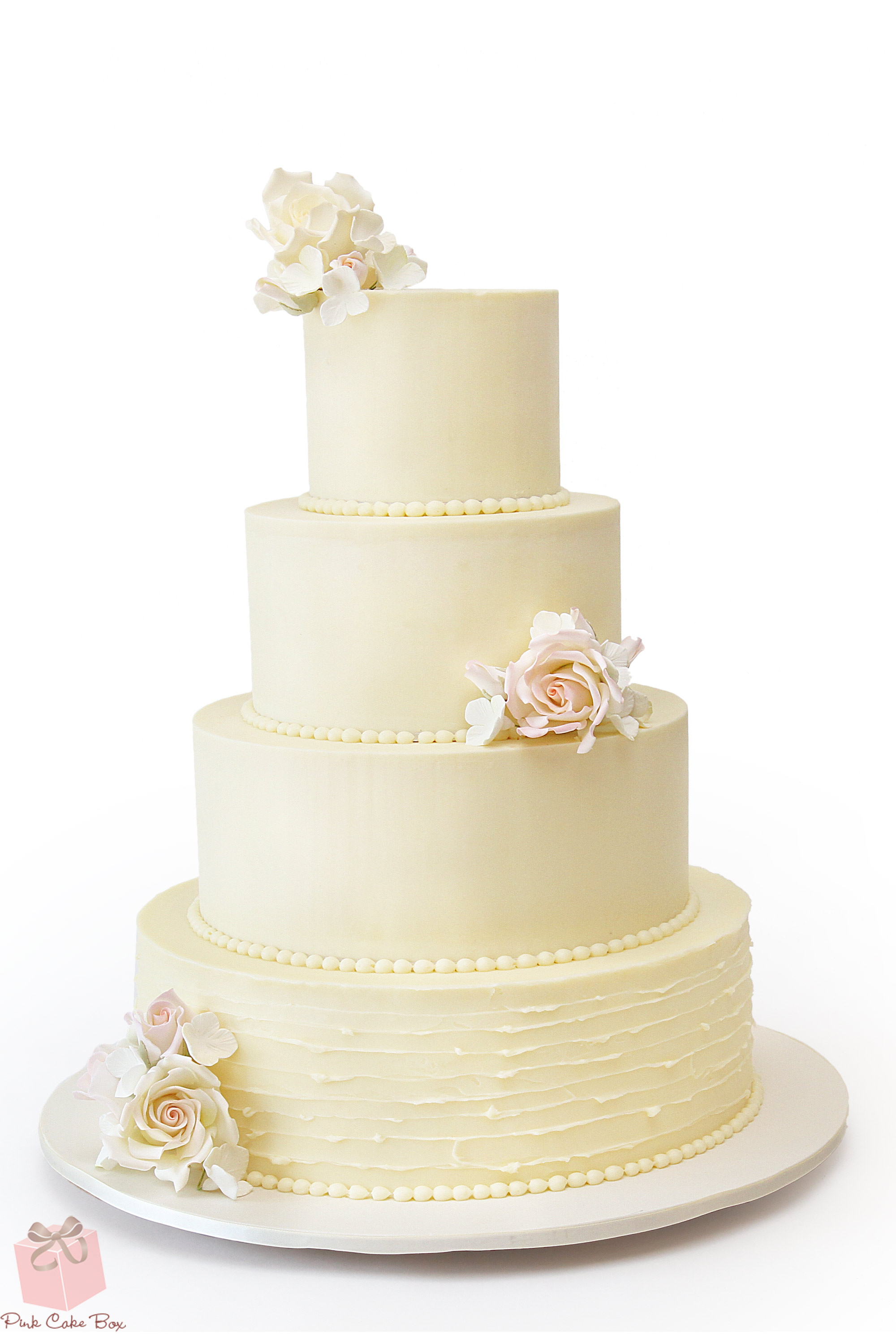 Simple Buttercream Wedding Cake Simple Buttercream Wedding Cake
