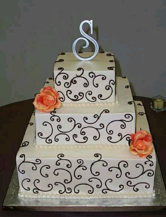 Square Wedding Cake Design Square Wedding Cake Design