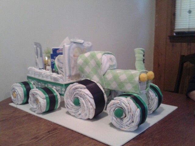 Tractor Diaper Cake Wagon