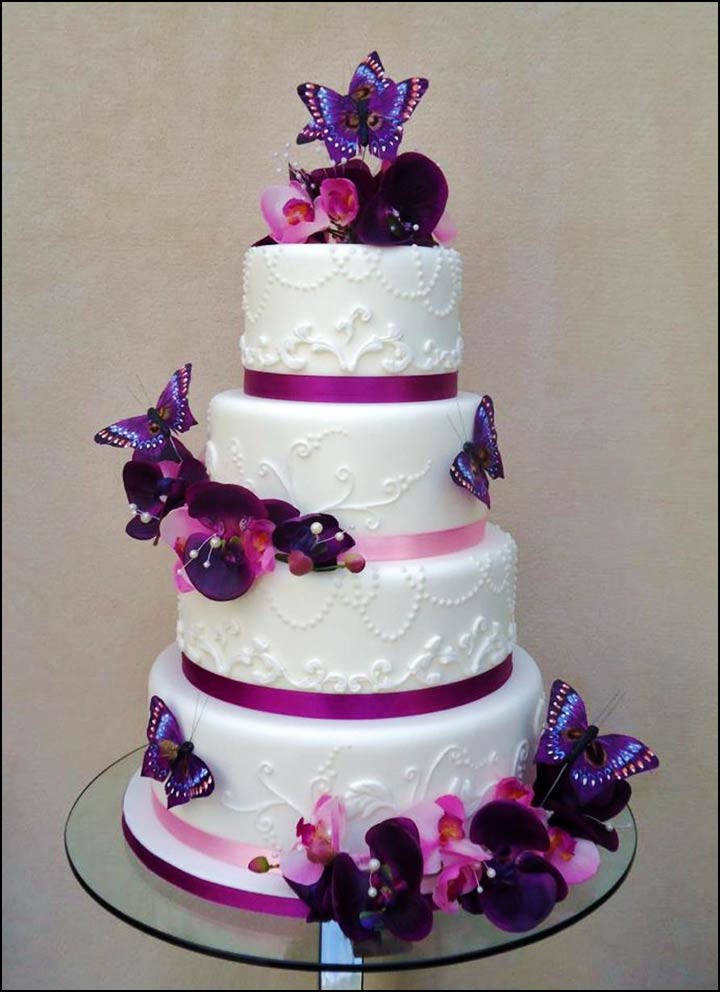 13 With Butterfly Theme Wedding Cakes Photo Wedding Cake With