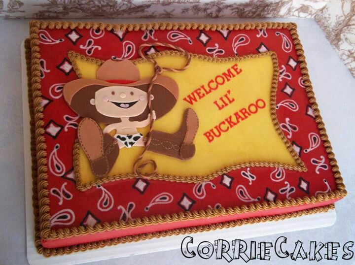 Western Baby Shower Sheet Cakes