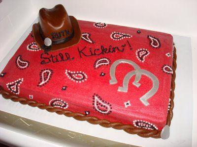 Western Birthday Sheet Cakes