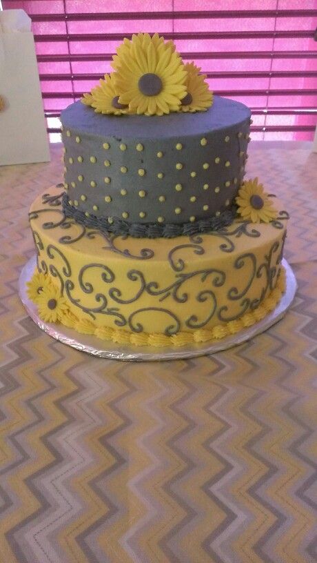 6 Photos of Yellow Bridal Shower Cakes 6 Photos of Yellow Bridal Shower Cakes
