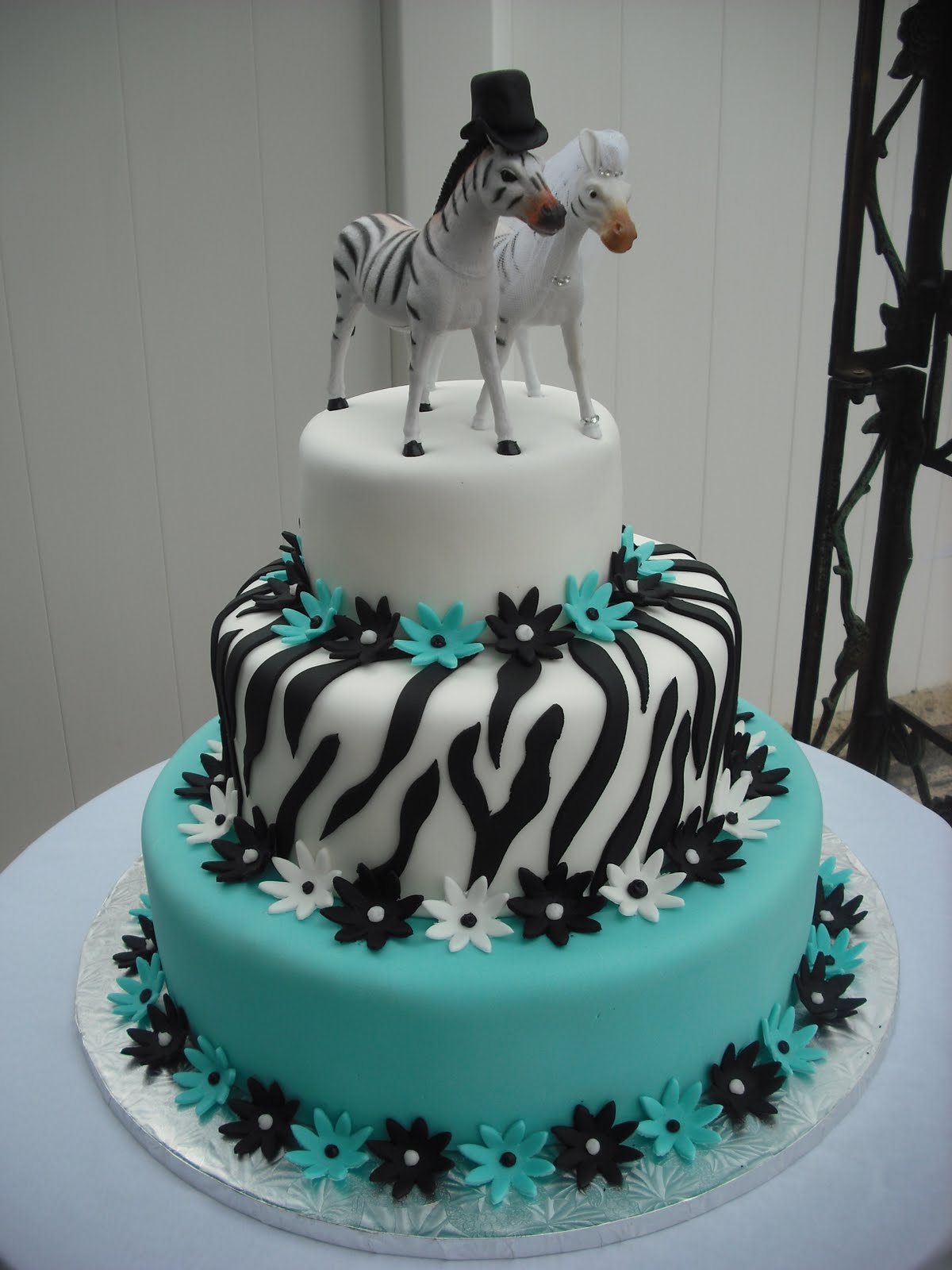 Zebra Wedding Cake