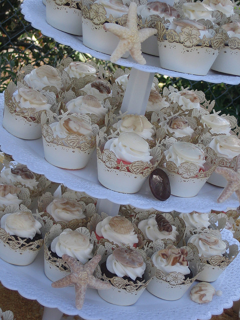 Beach Theme Wedding Cupcakes Beach Theme Wedding Cupcakes